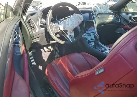 2017 Infiniti Q60 Red Sport 400 z USA, uszkodzony, nr VIN JN1FV7EL7HM700855